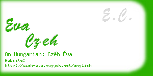 eva czeh business card